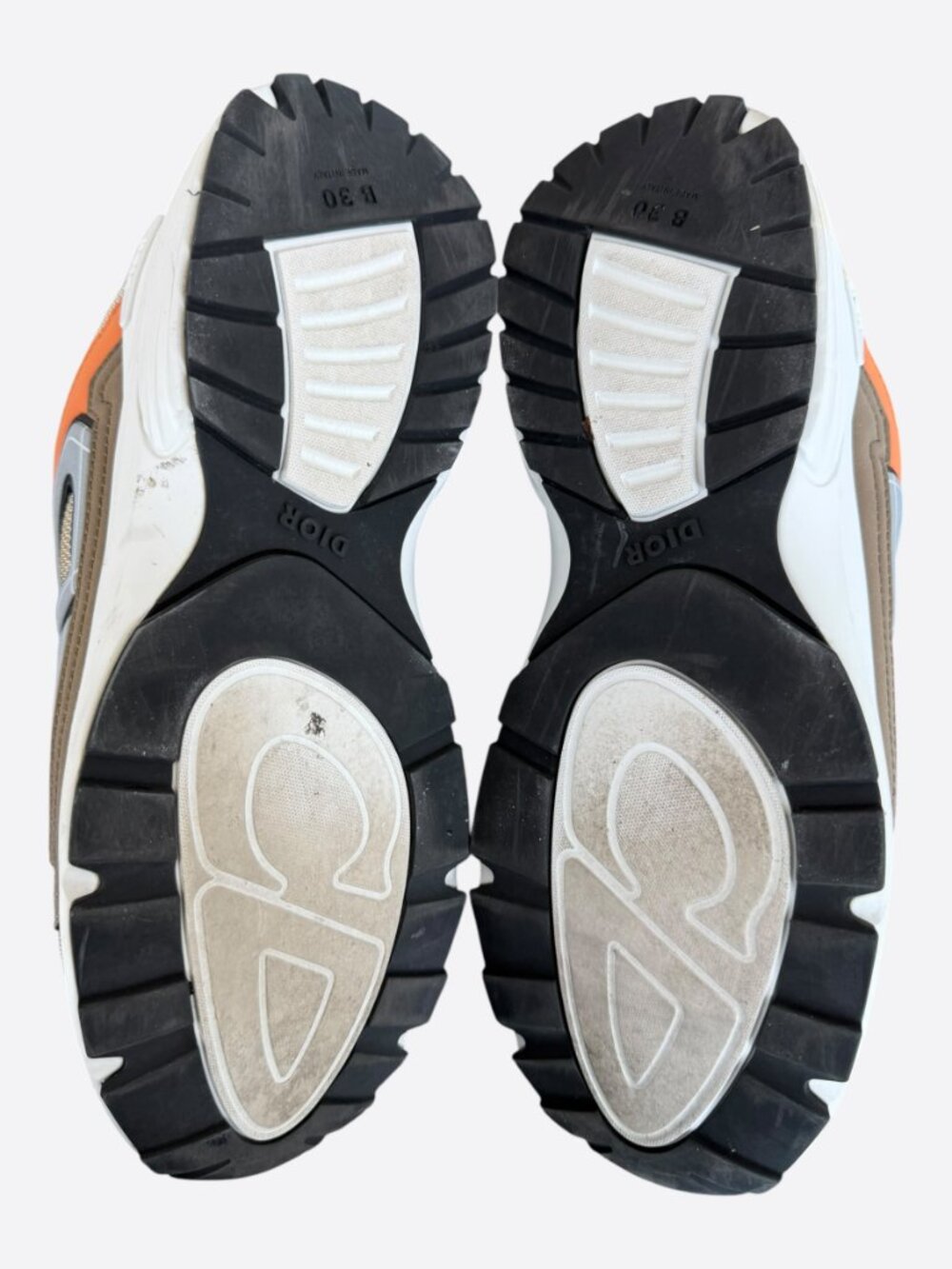 Dior Brown & Orange B30 Sneakers - Picture 7 of 8